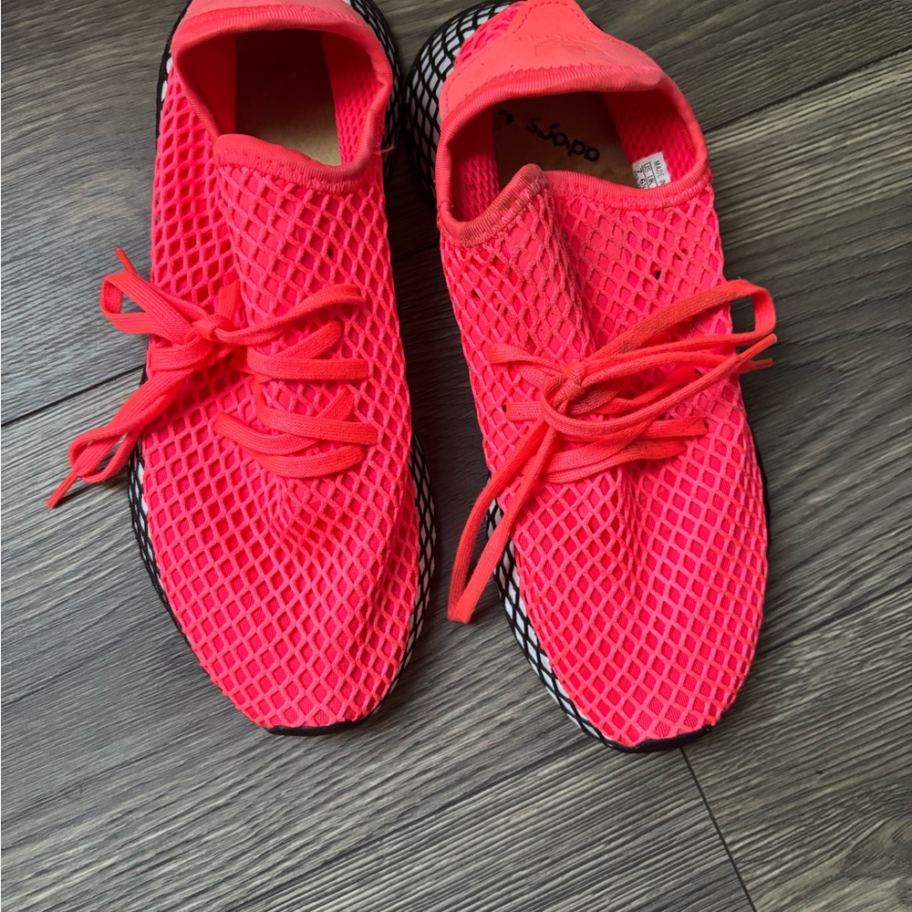 Adidas Pinkish orange Mesh Sneakers